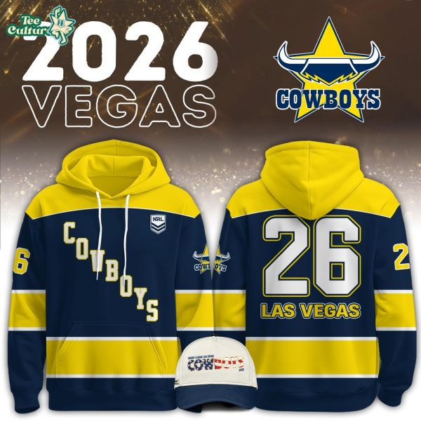 North Queensland Cowboys 2026 NRL Vegas Hoodie Editions Limited