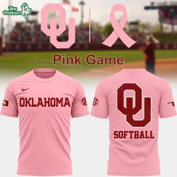Oklahoma Sooners Softball Pink Fan Edition Limited T-Shirt