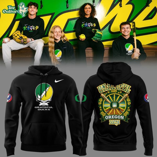 Oregon Ducks x Grateful Dead The Gtf Diamond Ducks 💀🦆 Hoodie V2