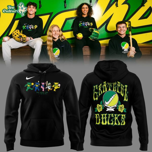 Oregon Ducks x Grateful Dead The Gtf Diamond Ducks 💀🦆 Hoodie V3