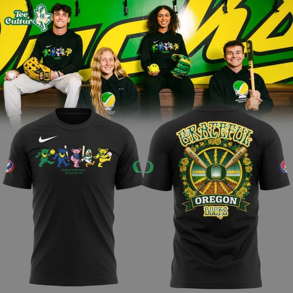 Oregon Ducks x Grateful Dead The Gtf Ducks Diamond 💀🦆 Shirt