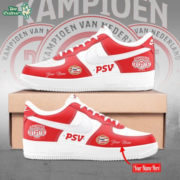 PSV Eindhoven Back to Back to Back Champions Inspired AF1 Sneaker