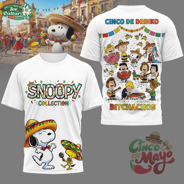 Peanuts Cinco de Mayo 3D T-Shirt Limited Edition