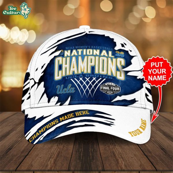 Personalized UCLA Bruins 2026 Women's Basketball National Champions Classic Cap