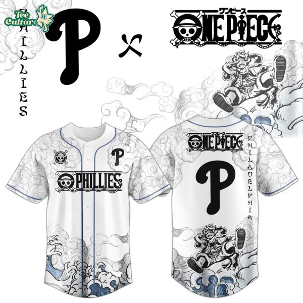 Philadelphia Phillies x One Piece Jersey 2026 Luffy Gear 5