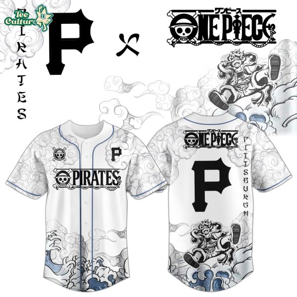Pittsburgh Pirates x One Piece Jersey 2026 Luffy Gear 5