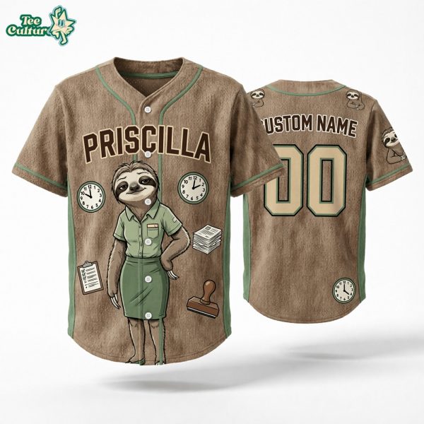 Priscilla Zootopia Character Inspired Baseball Jersey