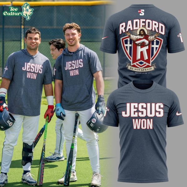 Radford University Jesus Won Cross Baseball Graphic T-shirt Version 2