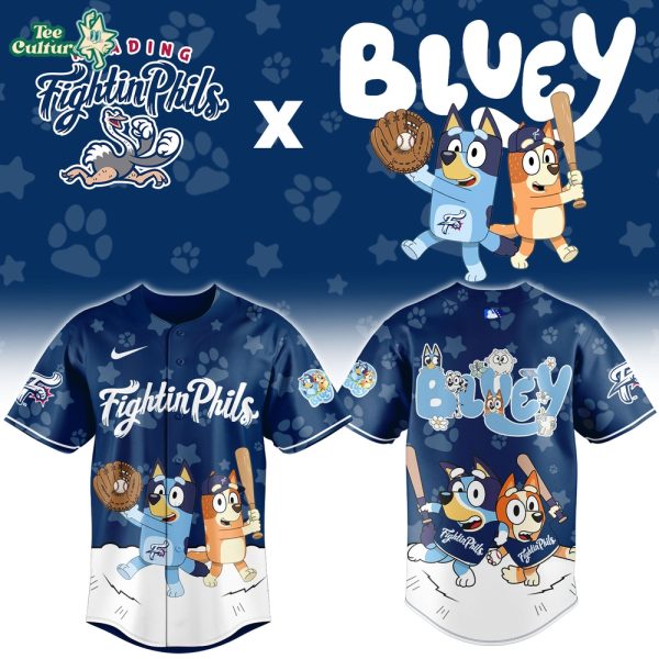 Reading Fightin Phils Bluey Night Exclusive Jersey by Teesculture.com