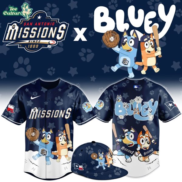 San Antonio Missions Bluey Night Commemorative Jersey