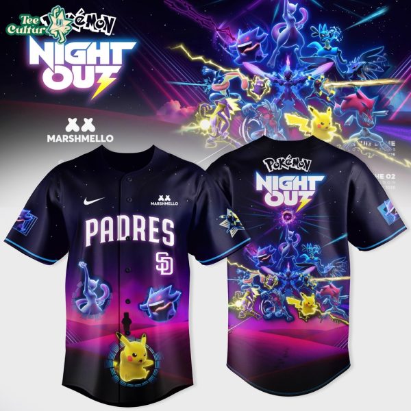 San Diego Padres MLB x Pokémon Night Out 2026 Edition Jersey