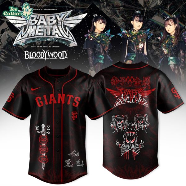 San Francisco Giants MLB x BABYMETAL WORLD TOUR 2026 Merch Jersey