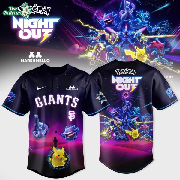 San Francisco Giants MLB x Pokémon Night Out 2026 Edition Jersey