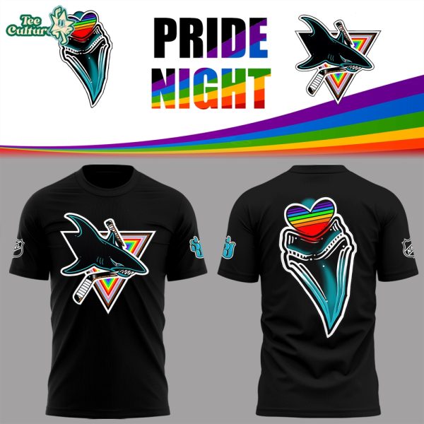 San Jose Sharks Pride Night LGBTQ Rainbow Limited Edition T-shirt