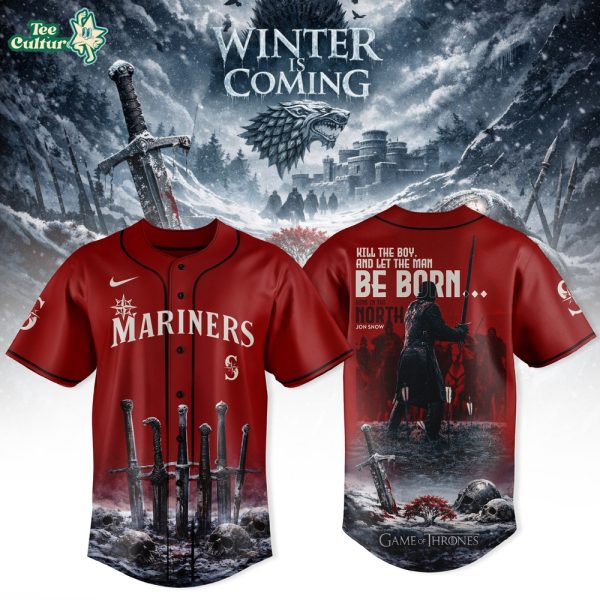 Seattle Mariners MLB x Game of Thrones Jon Snow Kill The Boy And Let The MAN Be Born Limited Jersey