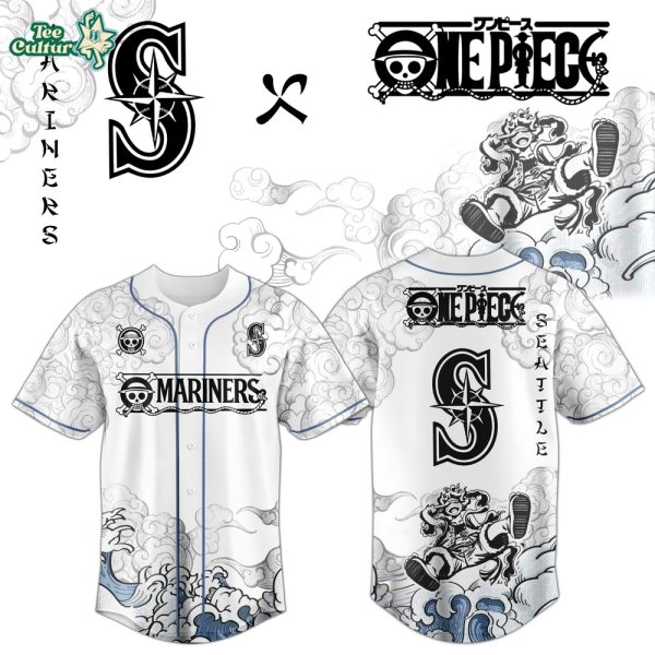 Seattle Mariners x One Piece Jersey 2026 Luffy Gear 5