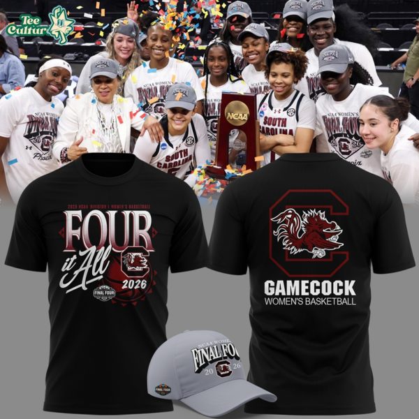 South Carolina Gamecocks 2026 NCAA Women’s Basketball Tournament Final Four March Madness Fan T-Shirt