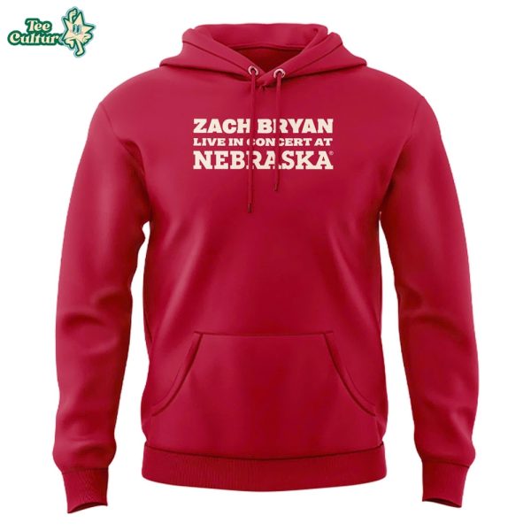 Special 2026 Zach Bryan x Nebraska Cornhuskers Hoodie Red by Teesculture.com
