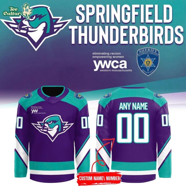 Springfield Thunderbirds 2026 Purple Warm Up Limited Hockey Jersey