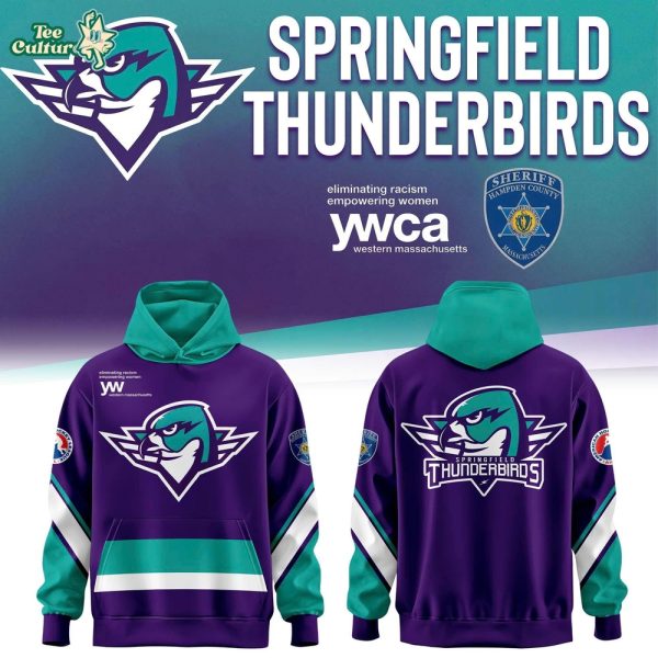 Springfield Thunderbirds 2026 Purple Warm Up Limited Hoodie