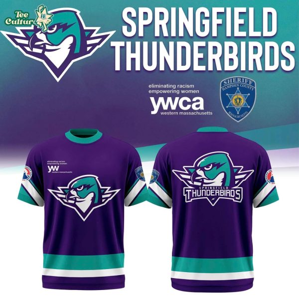 Springfield Thunderbirds 2026 Purple Warm Up Limited T-Shirt