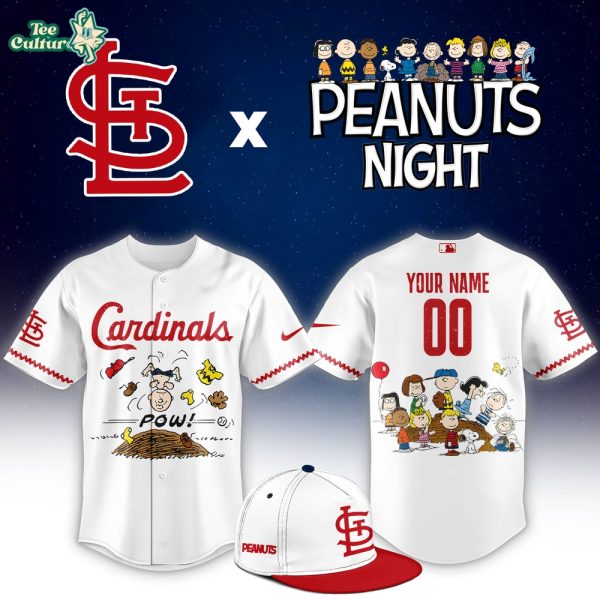 St. Louis Cardinals Peanuts Night Limited Custom Jersey