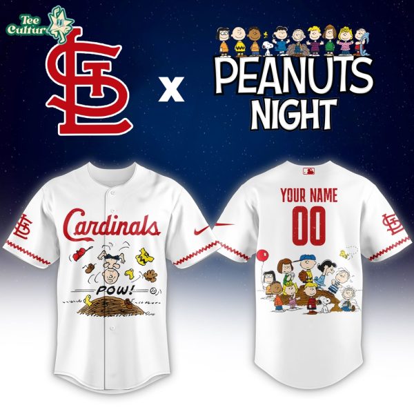 St Louis Cardinals Peanuts Night Limited Custom Jersey by Teesculture.com