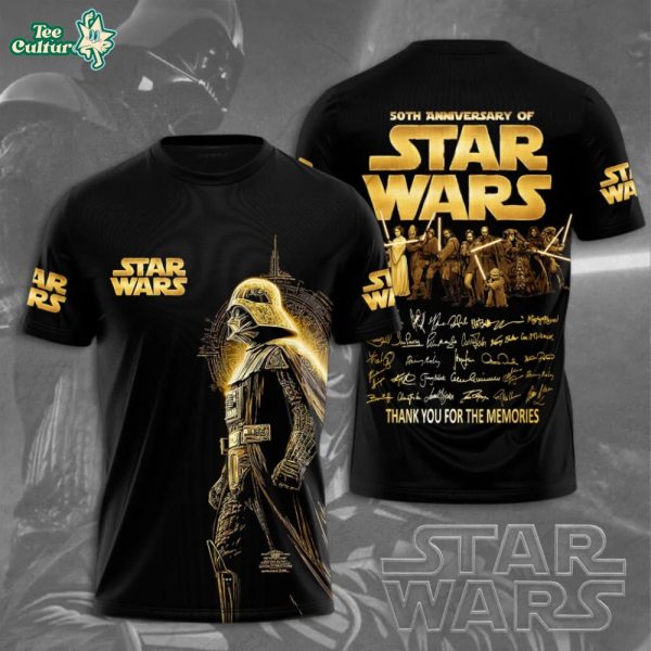 Star Wars 50th Anniversary 3D Graphic T-Shirt Limited Edition