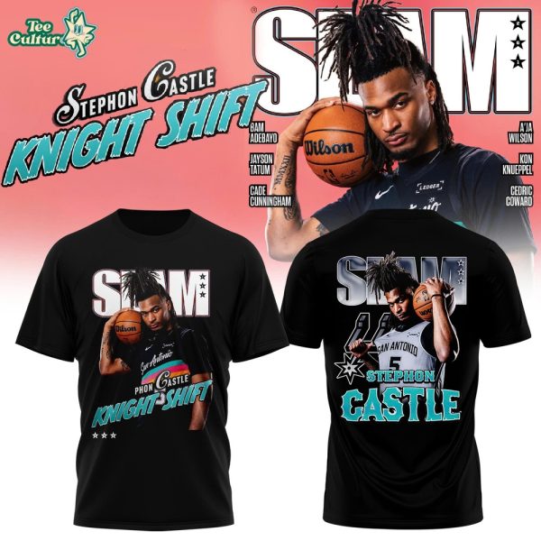 Stephon Castle “Night Shift” Tee – San Antonio Rising Star