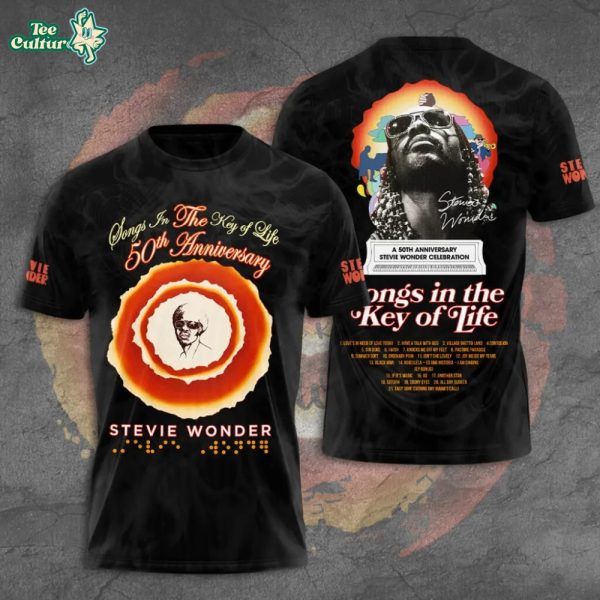 Stevie Wonder Songs in the Key of Life Limited Edition 3D Tshirt