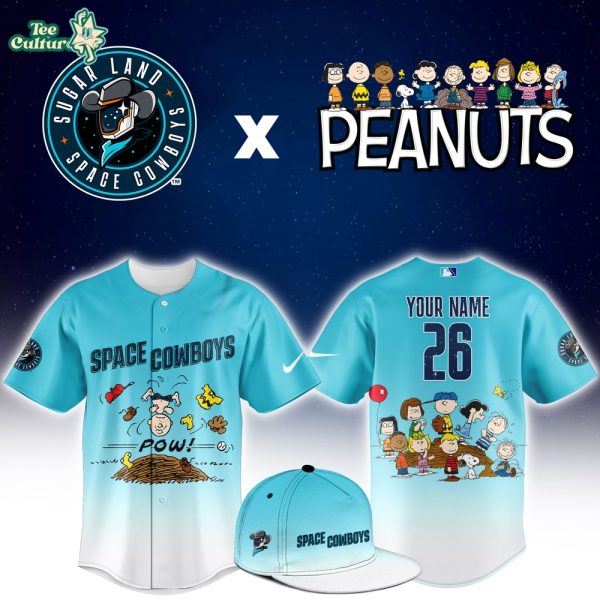 Sugar Land Space Cowboys Peanuts Theme Night Collector Jersey