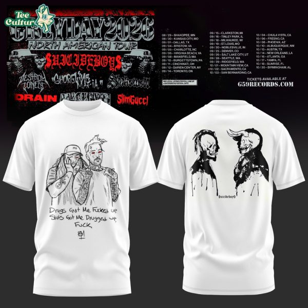 Suicideboys Grey Day 2026 North American Tour G59 Records Limited Edition T-shirt