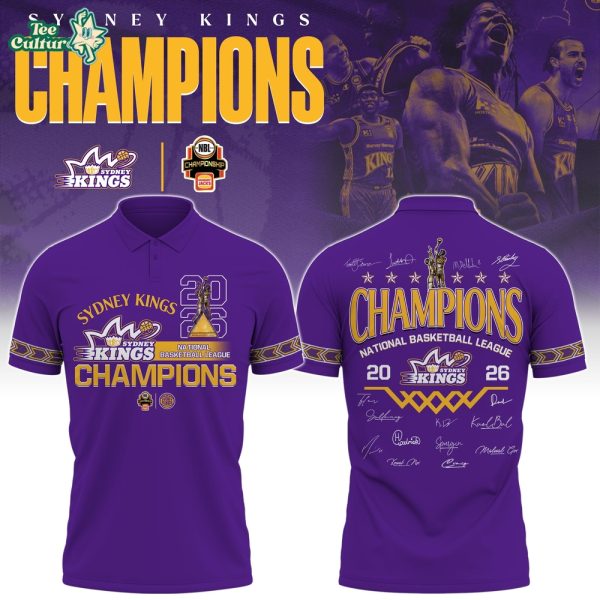 Sydney Kings 2026 NBL Champions Special Edition Limited Polo Shirt #2