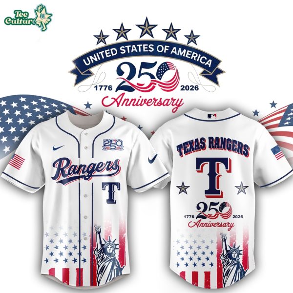 Texas Rangers 250th Anniversary United States Semiquincentennial Fan Jersey