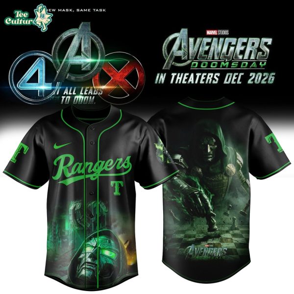Texas Rangers Major League Baseball x Avengers Doomsday 2026 Doctor Doom Limited Jersey