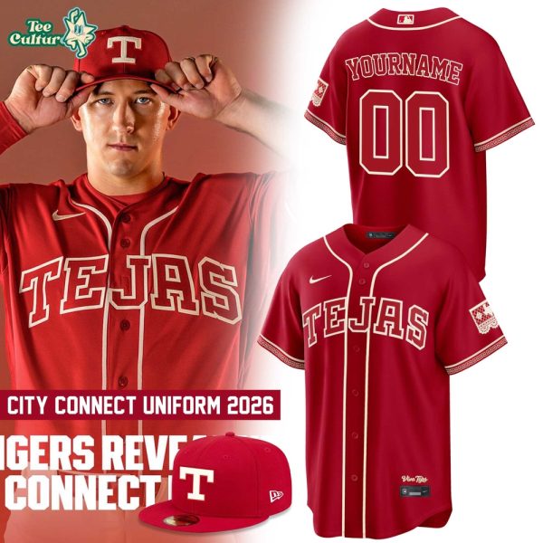 Texas Rangers Wyatt Langford Nike Red 2026 City Connect Stadium Jersey