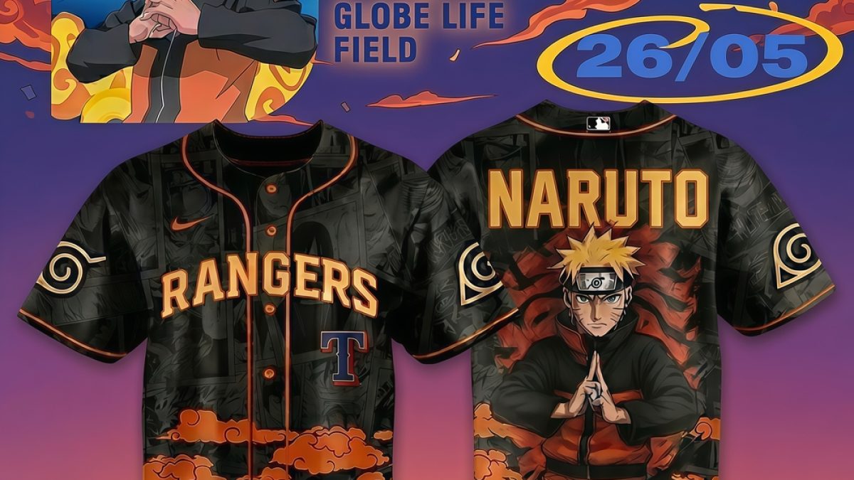 Texas Rangers x Naruto Anime Night Jersey 26/05/2026 - Teesculture