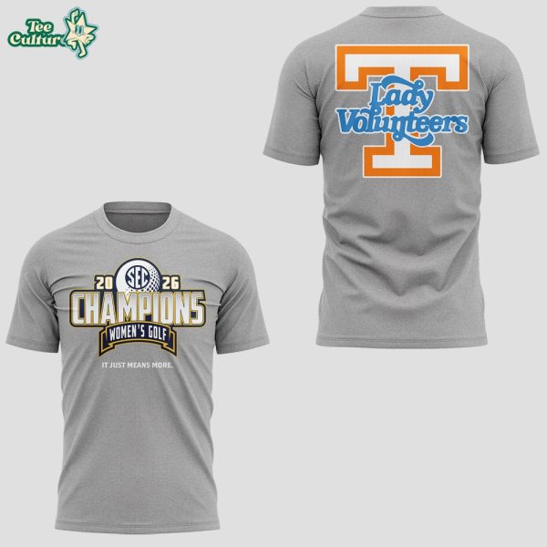 The First Time Tennessee Womens Golf SEC Champions Shirt by Teesculture.com