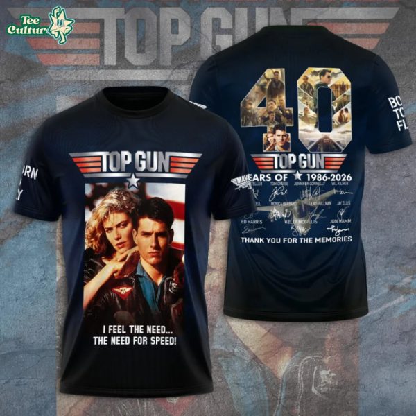 Top Gun 40th Anniversary 3D T-Shirt