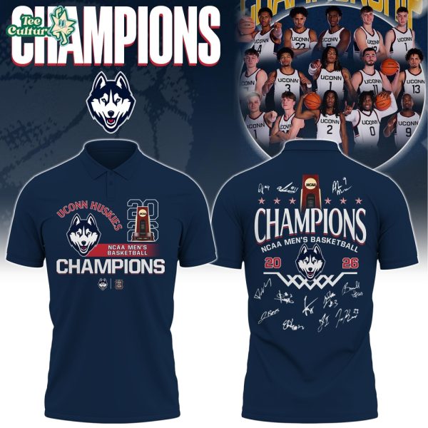 UCONN Special NCAA Basketball Champions 2026 Limited Edition Polo