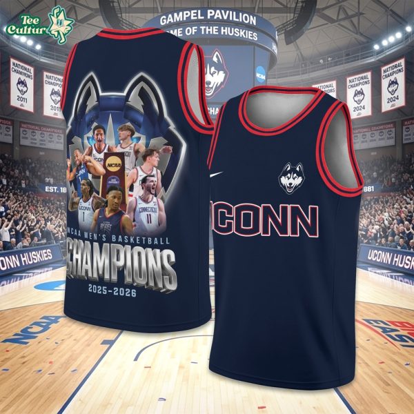 UConn Huskies NCAA Men's Basketball National Champions 2025-2026 Jersey