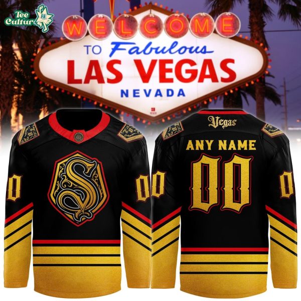 Vegas Golden Knights Sin City 2026 Night Personalized Hockey Jersey