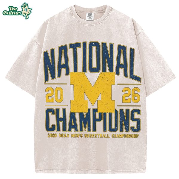 Vintage Michigan NCAA 2026 Champions TShirt by Teesculture.com