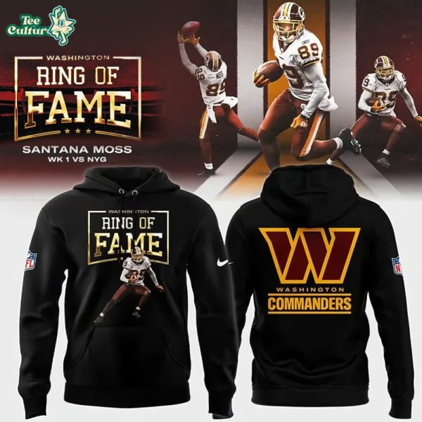 Washington Commanders Santana Moss Ring Of Fame Edition Hoodie