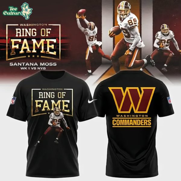 Washington Commanders Santana Moss Ring Of Fame Edition Shirt