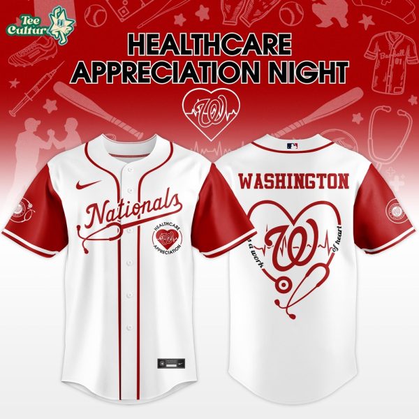 Washington Nationals Healthcare Appreciation Night 2026 Limited Edition Baseball Jersey