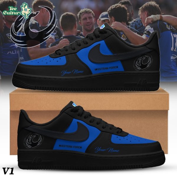Western Force Custom Low Top Sneakers Rugby Supporter Shoes