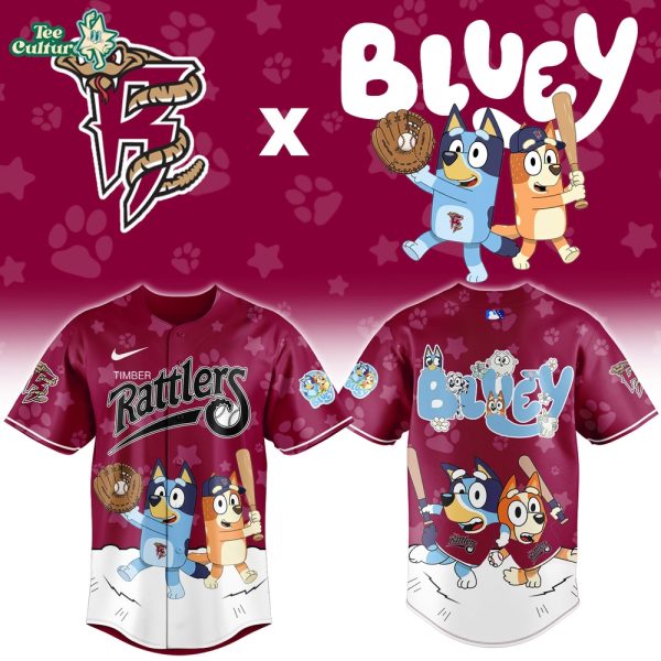 Wisconsin Timber Rattlers Bluey Night Game Limited Jersey by Teesculture.com