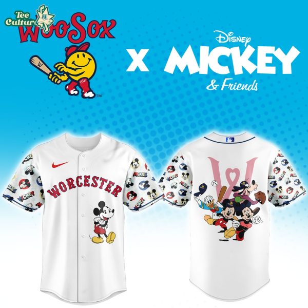 Worcester Red Sox Mickey Mouse Night Special Edition Jersey by Teesculture.com
