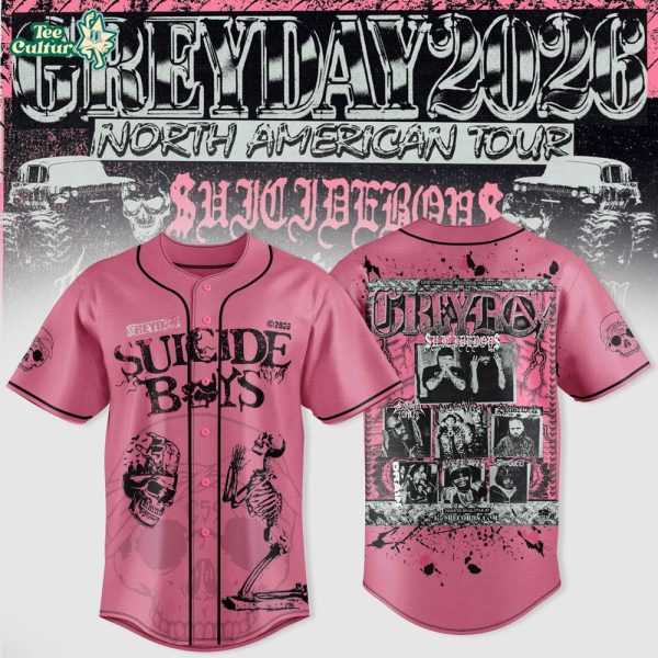 $uicideboy$ Greyday 2026 - North American Tour Pink Jersey